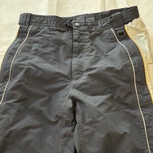 Obermeyer Men's Black and Cream Cargo Pants